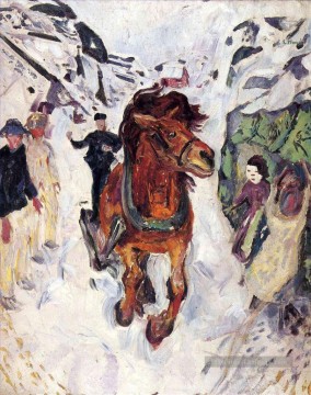  munch - cheval galopant 1912 Edvard Munch Expressionism